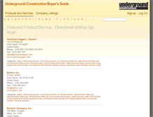 Tablet Screenshot of buyersguide.undergroundconstructionmagazine.com